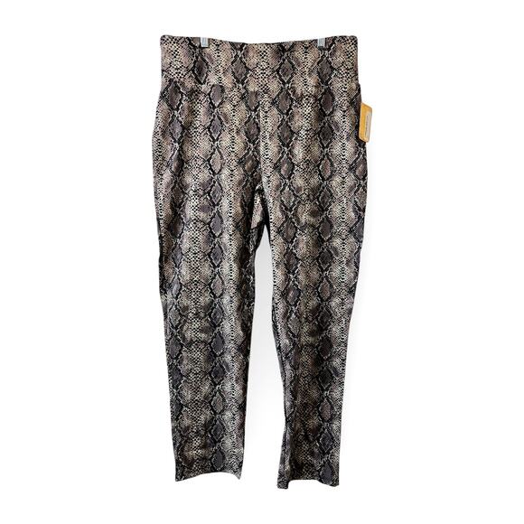 Women's Faux Snakeskin Print‎ Pants – Size 1X - Picture 1 of 3